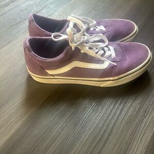 Vans Purple and White Kids Sneakers